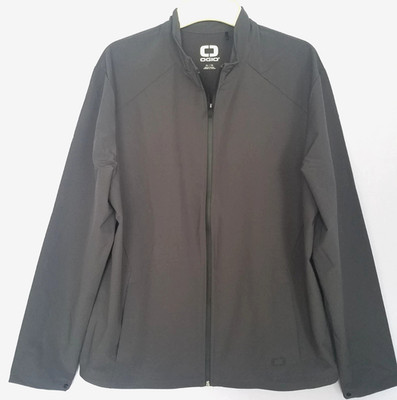 OGIO Connection OG706 Full Zip Lightweight Gray Soft Shell Jacket Men's Size XL