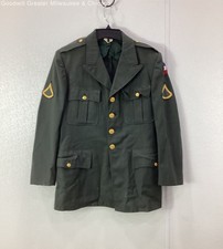 Vintage US Army "Class A" Service Dress Green Uniform Coat Size 40S