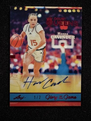2025 Leaf Glory Of The Game Hanna Cavinder Court Queens Auto /2