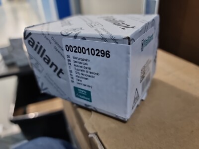 ** VERSIEGELTER VAILLANT ECOTEC PLUS 824 831 837 937 SERVICEHAHN 0020010296 ** 24 STUNDEN 