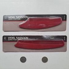 2 Vintage MCM Streamline VIDAL SASSOON Hair Comb MIB