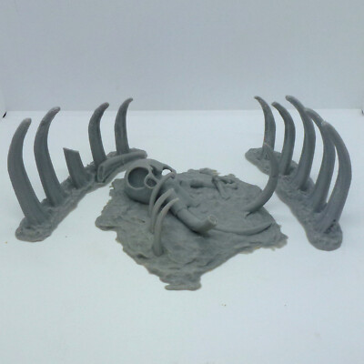 28mm - 32mm Mammut Friedhof UNBEMALT Knochen Gelände SciFi Scatter Gelände
