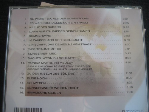 CD MONIKA MARTIN Klinge mein Lied Sehr guter Zustand 16 Tracks - Bild 4 von 4