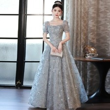 Noble Evening Formal Party Ball Gown Prom Bridesmaid Sequins Show Dress fashion