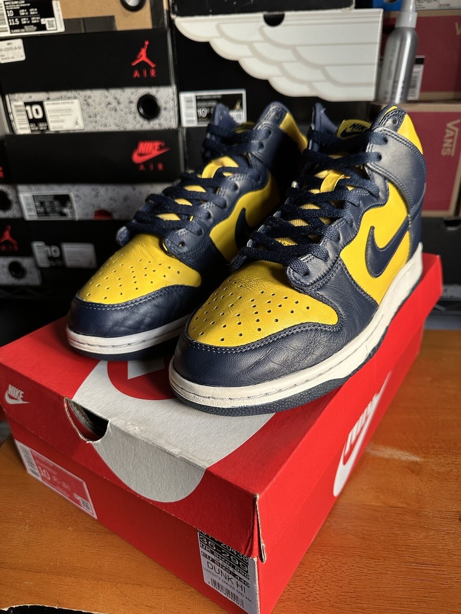 nike dunk high michigan 2020