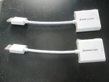 Lot of 2 IOGEAR Display Port to DVI Adapter Cables