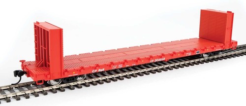 Coche de carga Walthers Mainline HO 5870 Canadian Pacific 60' mampara flatcar | Condition: New