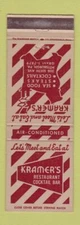 Matchbook Cover - Kramer's Restaurant Pittsburgh PA WEAR