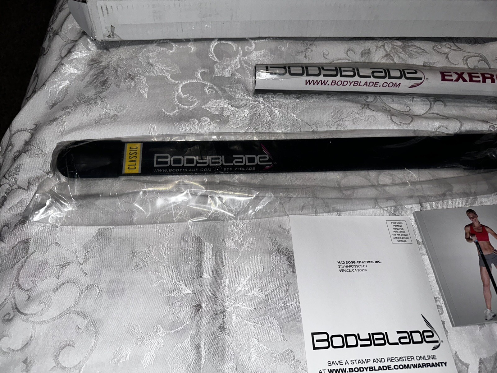 NEW BodyBlade Classic 48" Cardio Fitness Exercise Resistance Bar Black w/Guide
