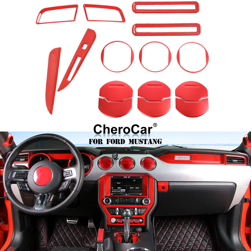Full Interior Trim Dashboard Door Cover Decal For Ford Mustang 2015