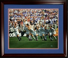 1999 US Women's World Cup soccer team signed 16x20 photo framed Mia Hamm STEINER