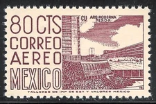 pa171 Mexico Arquite MNH paper 6 Sc#C265b Mc#1029llCz Et#aa171 37.0mm