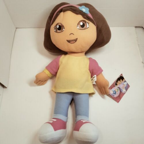 2009 Nick Jr. Dora the Explorer 15 Zoll Plüschpuppe weiches Kuscheltier Figur Neu! A7 - Bild 1 von 7