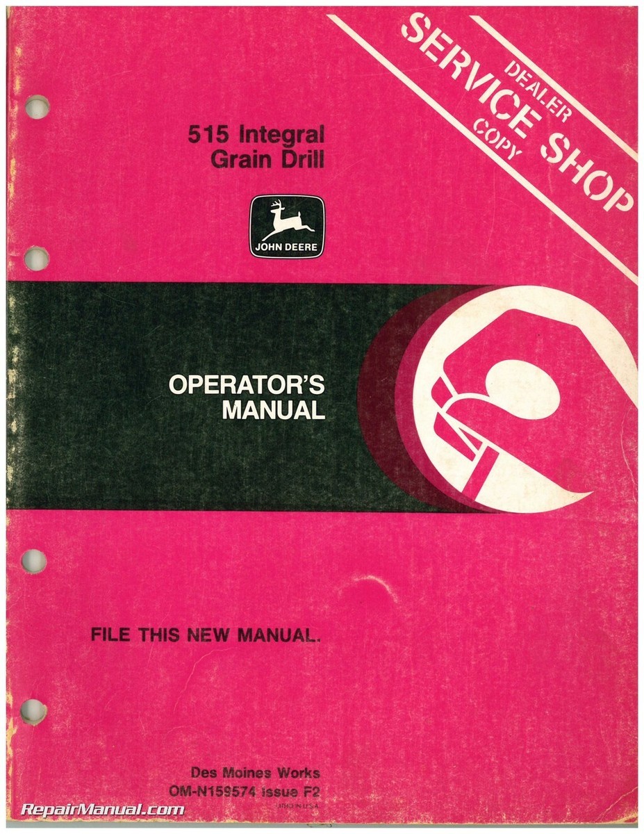 John Deere 515 Integral Grain Drill Operators Manual | eBay