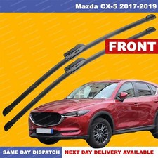 For Mazda CX-5 17-19 Push Button Front Windscreen Aero Wiper Blades SET 24"18"