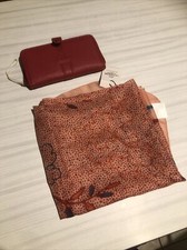 👩‍🦰👩‍🦳👩‍🦰 LOT LA FIANCÉE DU MÉKONG FOULARD SOIE + PORTEFEUILLE NEUF
