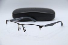 NEW RAY-BAN RB 6335 2855 BLACK GREY GUNMETAL AUTHENTIC FRAMES EYEGLASSES 56-17