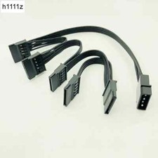 H1111Z Molex 4pin IDE 1 to 5 SATA 15Pin Hard Drive Power Supply Splitter Cable D