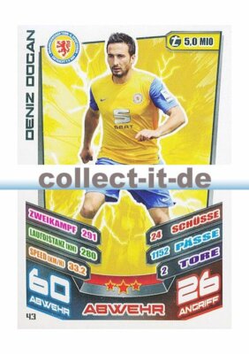 Match Attax 13/14 - 43 - Deniz Dogan