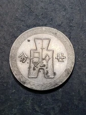 1938 CHINA (REPUBLIC) 20 FEN -  PRE WAR Era Coin #at4r