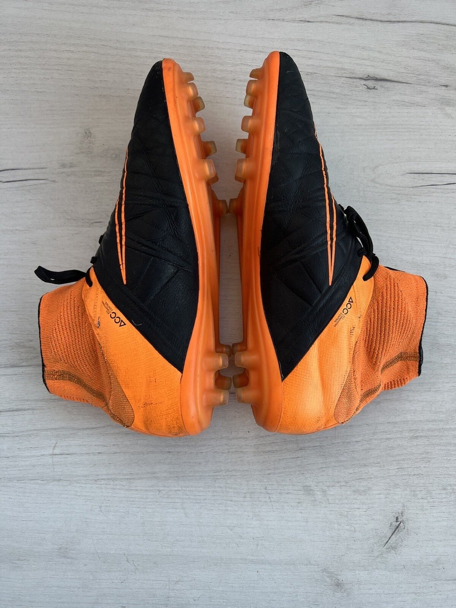 Nike Hypervenom Phantom 2 Elite FG Leather Black Orange Football