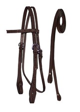 Leather Western Tack Set With Headstall ,Breast Collar and Reins.