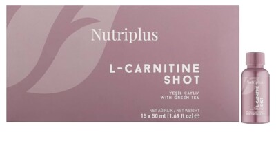 FARMASI  NUTRIPLUS L-CARNITINE SHOTS w/GREEN TEA Supports Metabolism 