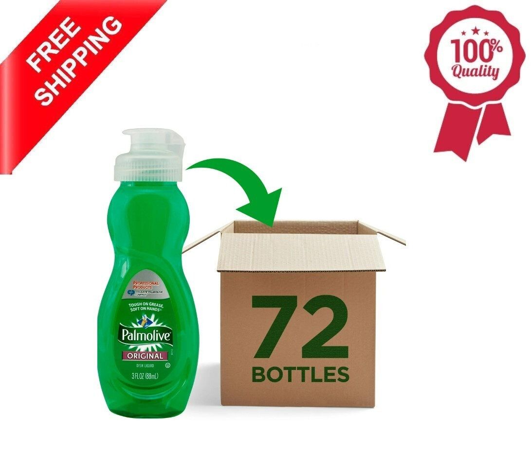 Palmolive Dishwashing Liquid, Original Scent, 3oz Bottle, 72/Carton