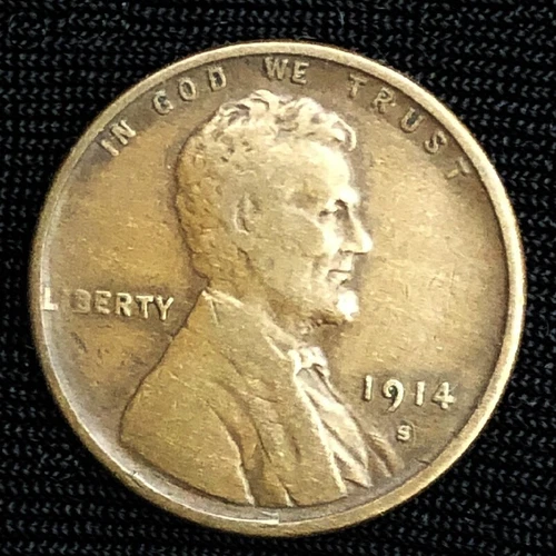 1914-S Lincoln Cent --- Very Fine +++