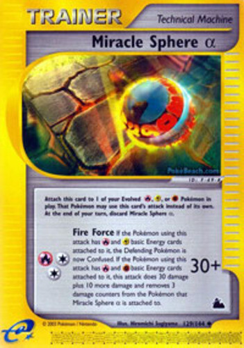 Pokemon - Miracle Sphere Alpha - 129/144 - Uncommon - Skyridge - NM
