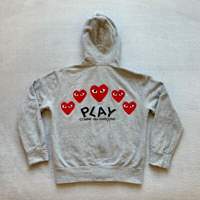 Comme Des Garcons CDG Play Hoodie Hooded Zip Sweatshirt 5 Comme Des Garcons CDG Play Hoodie Hooded Zip Sweatshirt 5