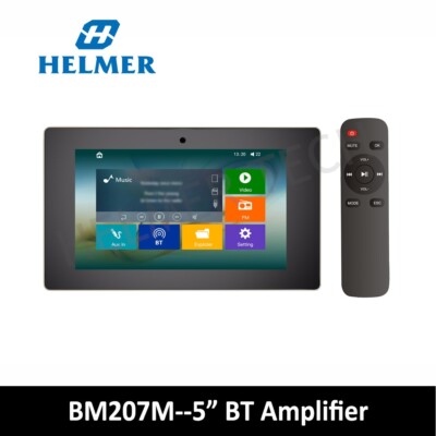 5'' In Wall Touch Screen Home Audio Control Amplifier Audio Receiver Wall Plate