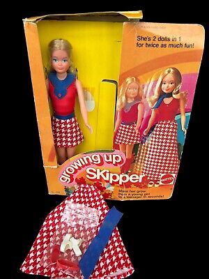 NEW Vintage Mattel 1974 Growing Up Skipper Barbie Doll #7259