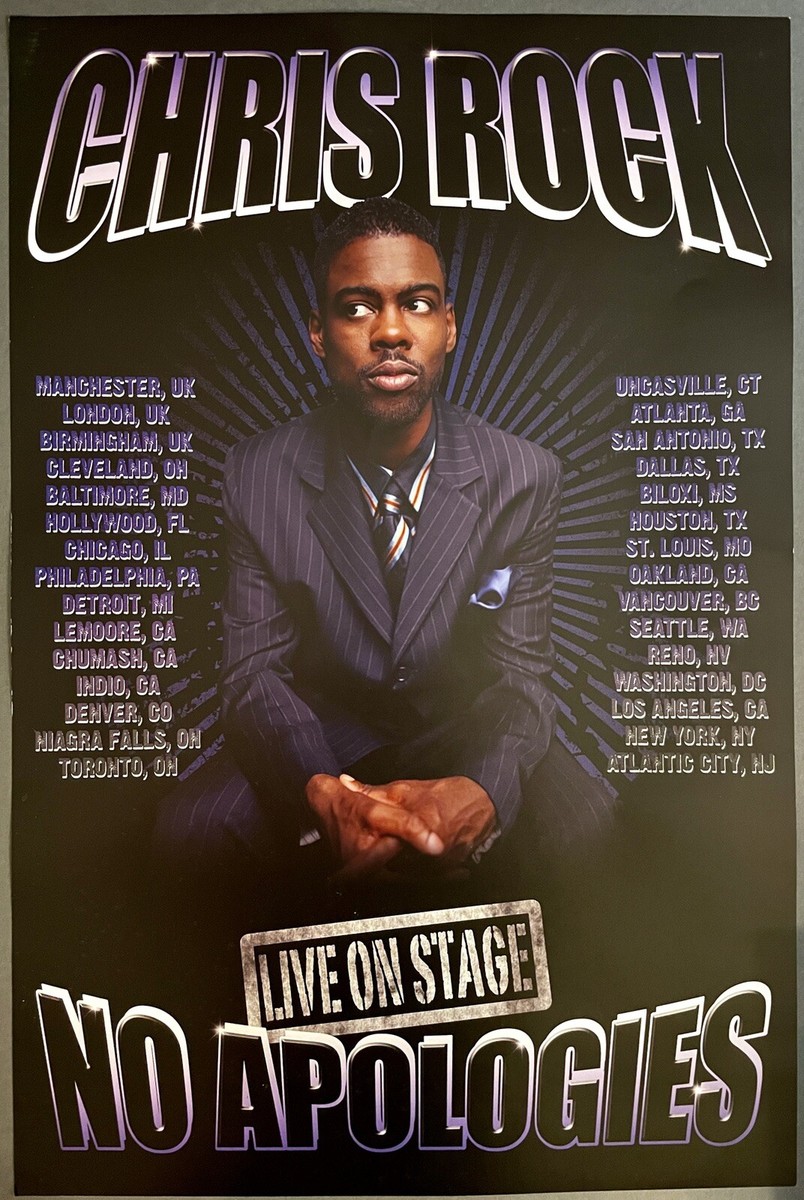 💥Chris Rock No Apologies Rare Concert Poster 2008 | eBay