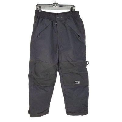 Billabong Half Pipe Snowboard Pants Mens Medium Black Adjustable Waist USA Made
