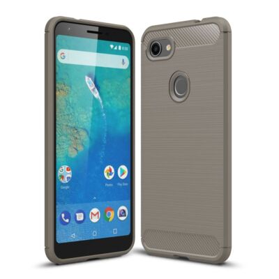 Google Pixel 3a XL Hülle Case Handy Cover Schutz Tasche Schutzhülle Carbon Grau