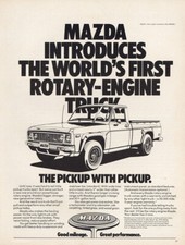 1975 Mazda: Rotary Engine Truck Vintage Print Ad