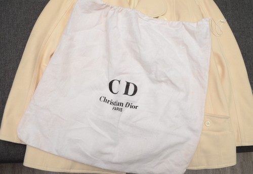 Christian Dior Boutique Vintage Wool Cashmere Cream Coat Jacket US 4,UK 8,IT 40 - Picture 15 of 15