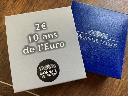 FRANCE PROOF 2 Euro Commemorative 2012: 10 years of the Euro BE - Foto 3 di 4