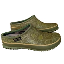 BOGS PATCH Womens 6 Yard Garden Clogs Rubber Slides Waterproof Comfort Work Shoe
