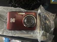 KODAK PIXPRO FZ45-SL Red 4X Optical Friendly Zoom Digital Camera NO SD CARD