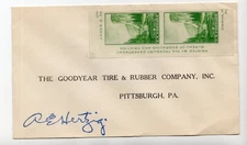 1920s A E Hertzig Goodyear Tire & Rubber co Pittsburgh PA Exec Signature -  XL2L