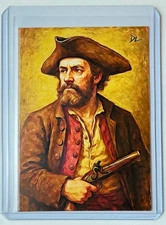 Stede Bonnet Limited Edition Artist Signed “Legendary Pirate” Trading Card 3/10