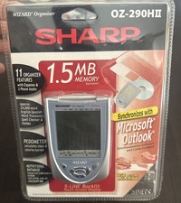 NOS SEALED Sharp Wizard OZ-290HII Organizer 1.5 MB Memory PDA Microsoft Outlook