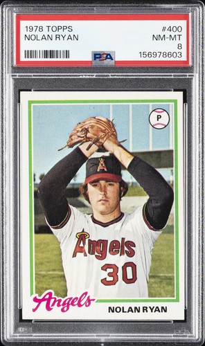 1978 TOPPS #400 NOLAN RYAN PSA 8