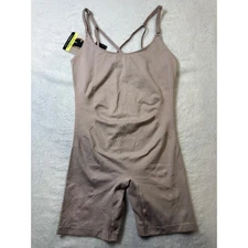 Maidenform Seamless Smoothing Romper Shapewear Beige Small Style MST007