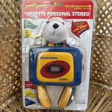 Vintage Cassette Player GPX Jammin Juniors Portable With Big Pad Headphones NEW