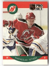 1990-91 PRO SET #167 VIACHESLAV FETISOV NEW JERSEY DEVILS