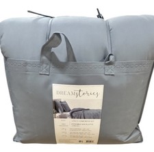 Dream Stories Set Trapuntino Re Blu Nuovo 4 Pezzi 106”x90”