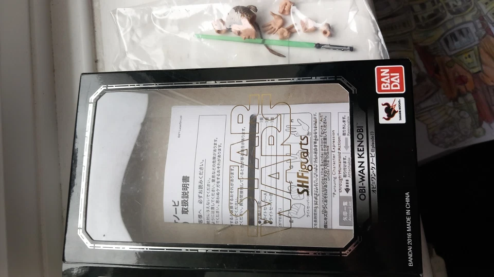 S H Figuarts Star Wars Episode 1 Obi-Wan Kenobi And Black Series Qui Gon Figures - Image 4 of 4